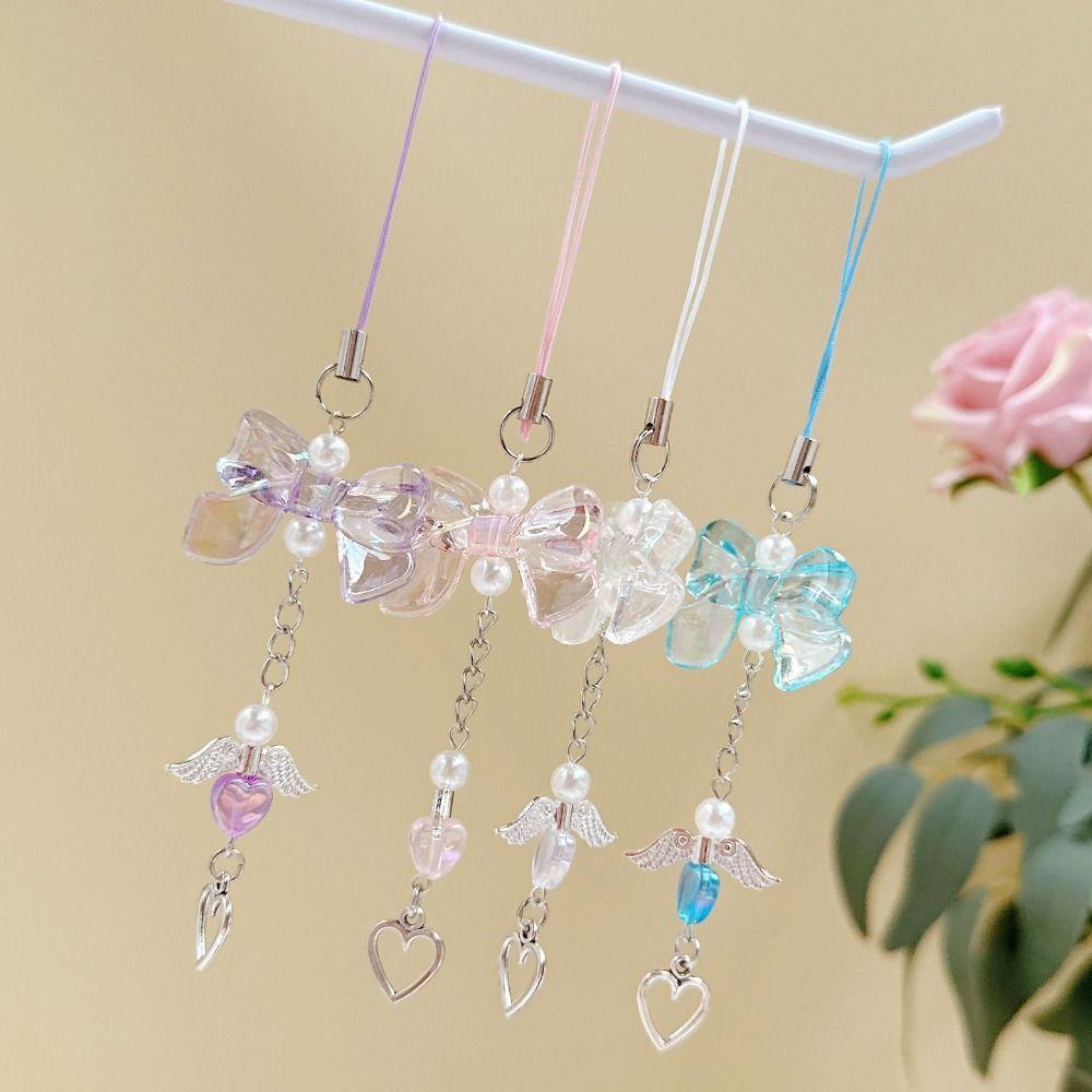 Прозрачный женский мобильный телефон цепочка анти-падение брелок милый телефон подвесной шнурок