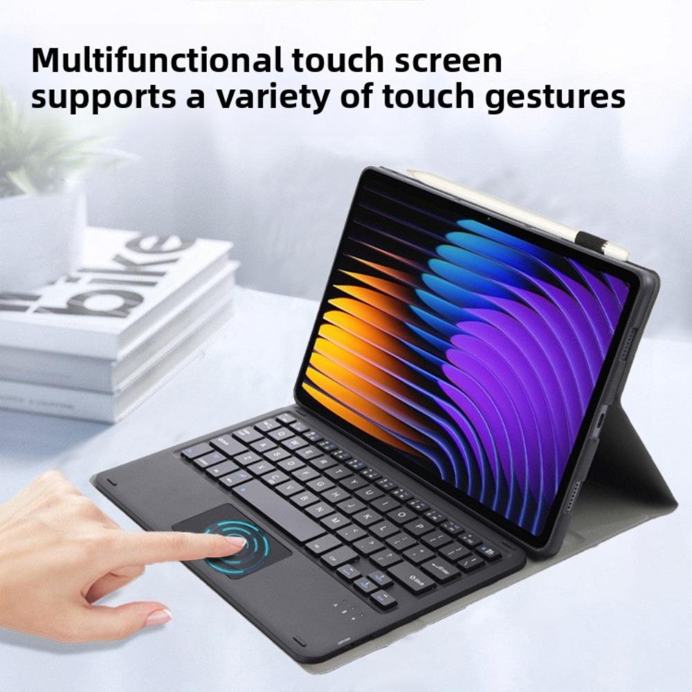 Чехол-клавиатура Bluetooth для планшета Xiaomi 6 7 5Pro 11 дюймов 2024 года, беспроводной защитный чехол 2 в 1