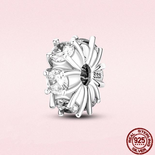 Круглые бусины в виде сердца из стерлингового серебра 925 пробы с изображением животных подходят для оригинального модного браслета-подвески DIY, модное серебро 925 пробы для изготовления ювелирных изделий