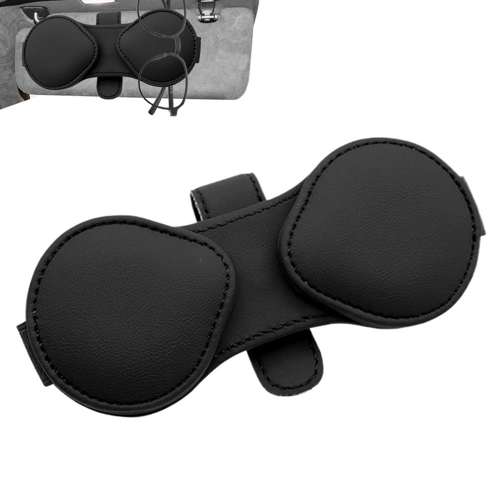 Вешалка для очков, магнитный держатель для хранения очков из искусственной кожи, держатель для карточек, билетов, солнцезащитных очков для путешествий, из искусственной кожи