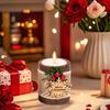 Рождественский подсвечник деревянный Merry Christmas подсвечник для чайной свечи праздничное украшение рождественский подсвечник для праздничного подарка декор для новогодней вечеринки