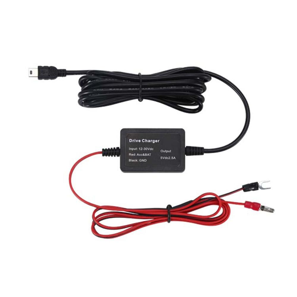 Автомобильный видеорегистратор, провод 3,2 м, зеркальный видеорегистратор, комплект проводных кабелей, видеорегистратор 12/24 В до 5 В, мини-зарядное устройство Micro USB, линия, авторегистратор, камера