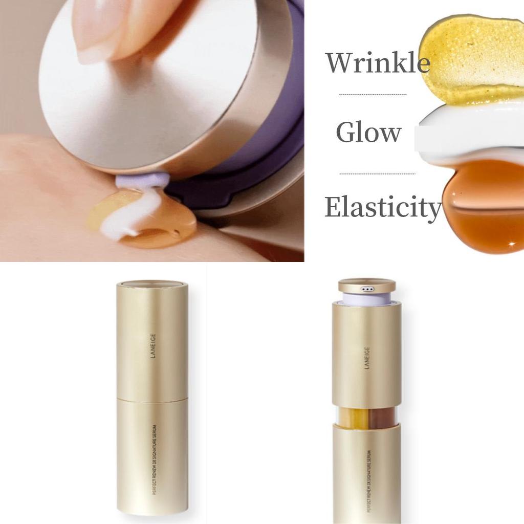 LANEIGE NEW PERFECT RENEW 3X SIGNATURE SERUM 20ML | Combines Wrinkle Serum, Glow Serum, and Elastic Serum / All-in-one Essence
