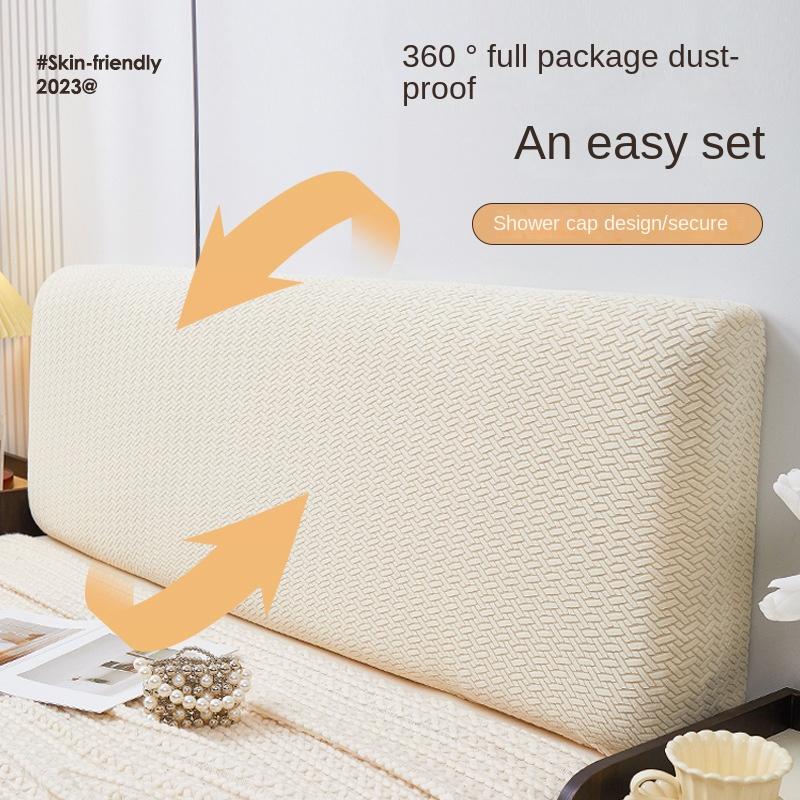 Bed Headboard Cover Slipcover, Stretch Headboard Covers, Dustproof Protector Cover for Linen Fabric Tufted Upholstered Headboard