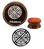 Printtoo Абстрактный дизайн Круглая деревянная резиновая печать Ремесленная текстильная печать Блок-2