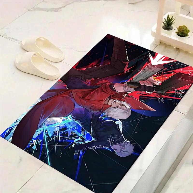 1Pc Dark Sword Clash Rug, Office Carpet Indoor Outdoor Doormat, Non-Slip, Comfortable, Living, Christmas Halloween, Xmas Gift S1228