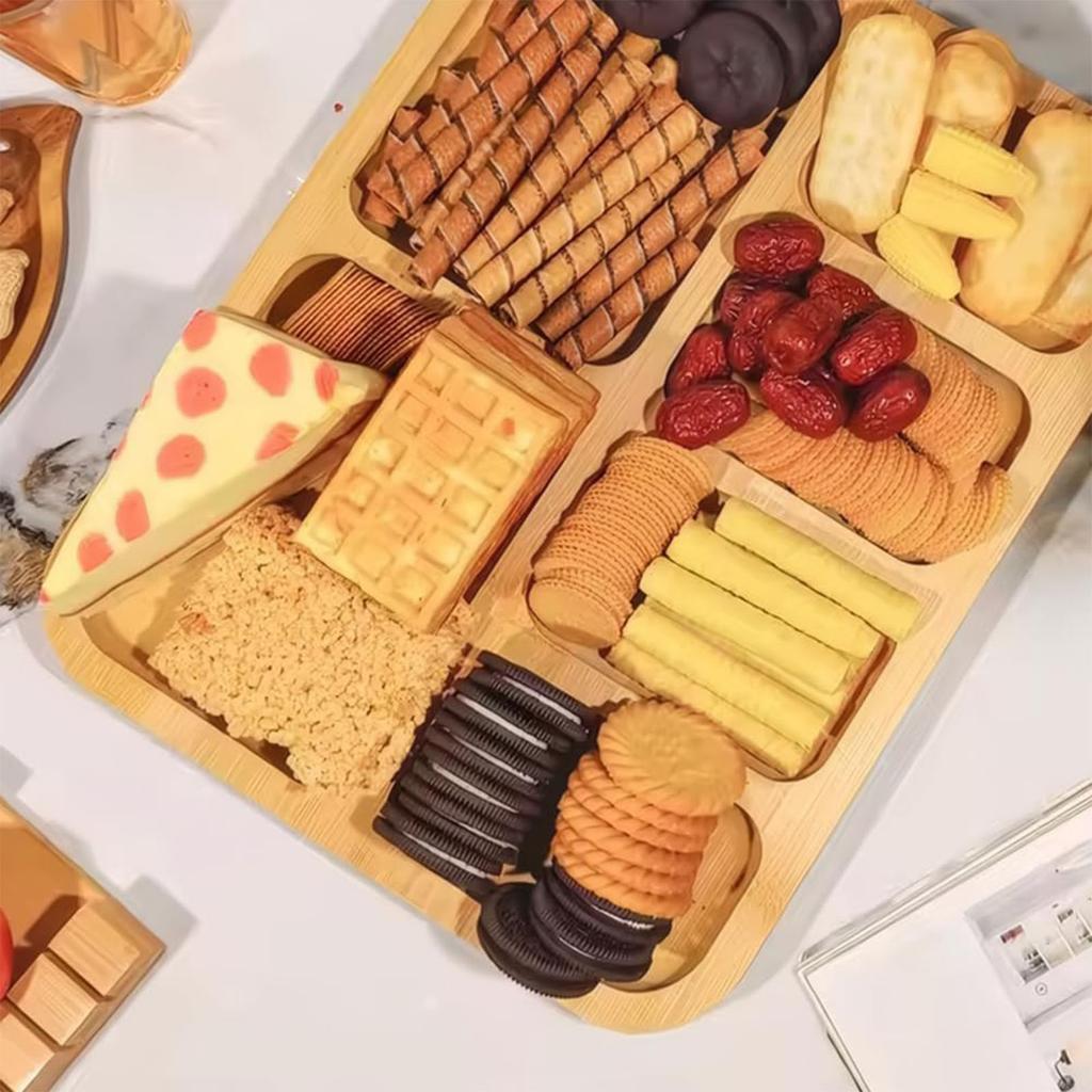 Универсальная доска для закусок со съемной крышкой, сервировочный поднос для сыра, закусок и подарков на новоселье