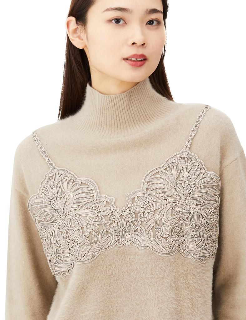 2023AW Lace Bischenette Top Ladies 03 Beige [Grace Continental]