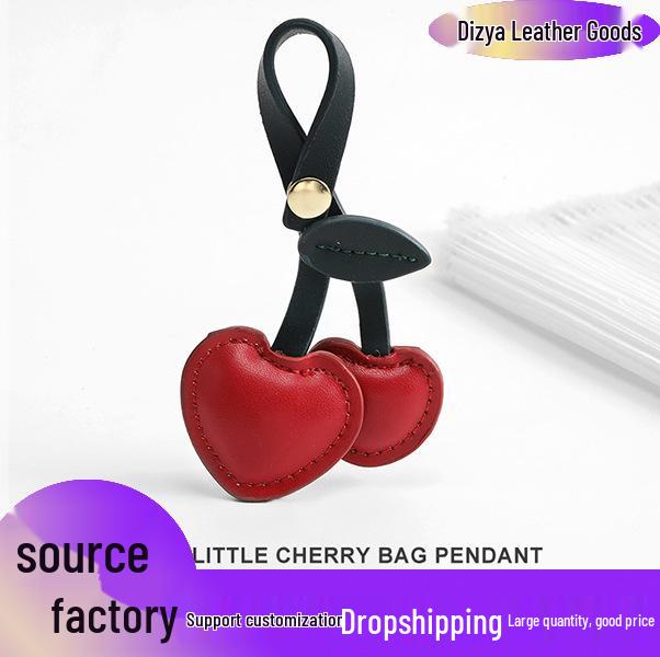 2025 Брелок-подвеска 'Вишневое Сердце' Ручной Работы для Рюкзака - Унисекс Аксессуары-Украшения