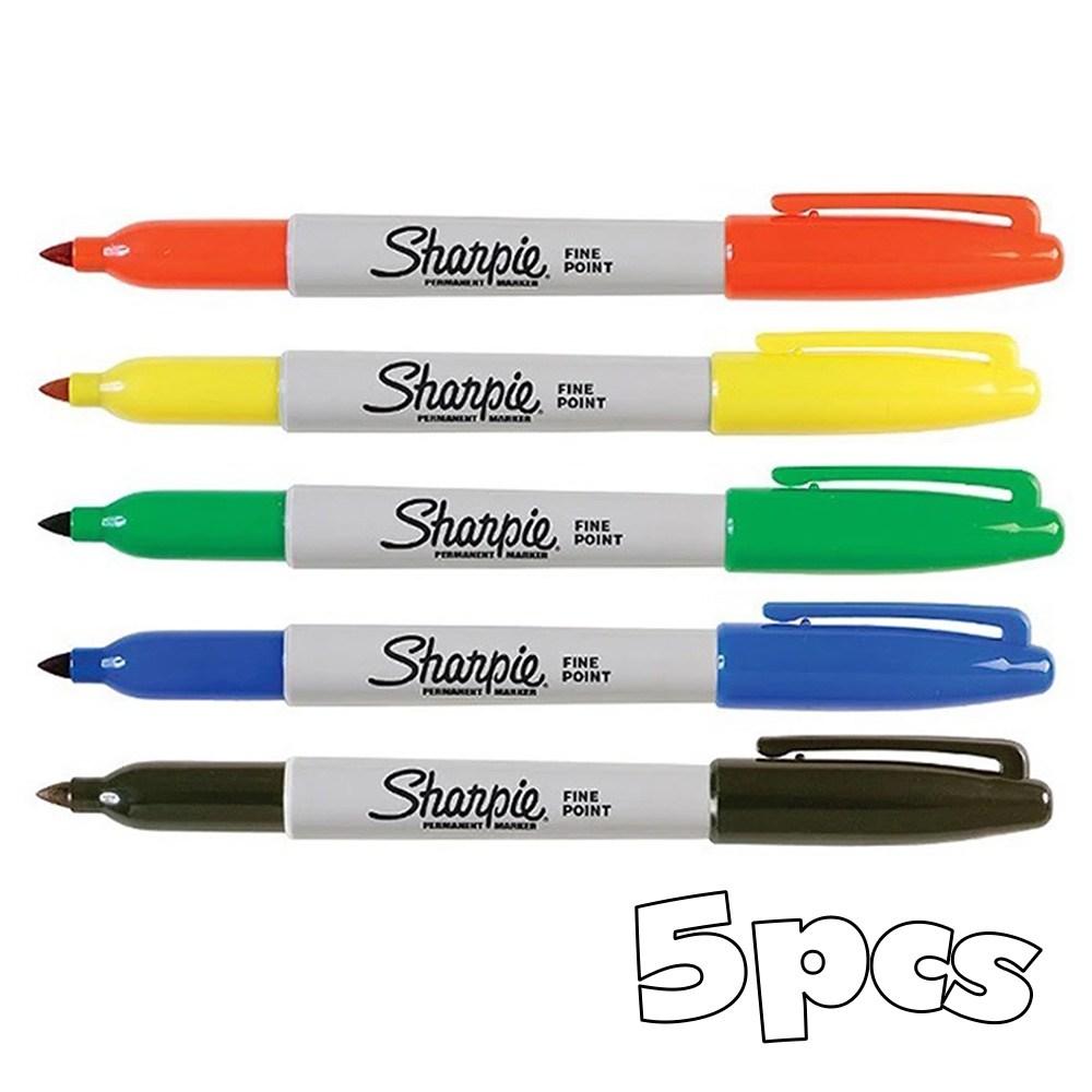 Перманентный маркер Sharpie, принадлежности для перевода татуировок, синий, 5 шт., 5 шт.