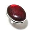 Натуральный Красный Лабрадорит Драгоценный Камень Серебро 925 пробы Подарочное Кольцо Размер 9 r9H37