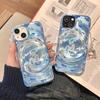 Роскошный Чехол для Телефона с Рисунком Синий Океан Рыбная Стайка для IPhone 16 Pro 15 17 14 Plus 13 11 12 ProMax 16E Air Жесткий Силиконовый Чехол