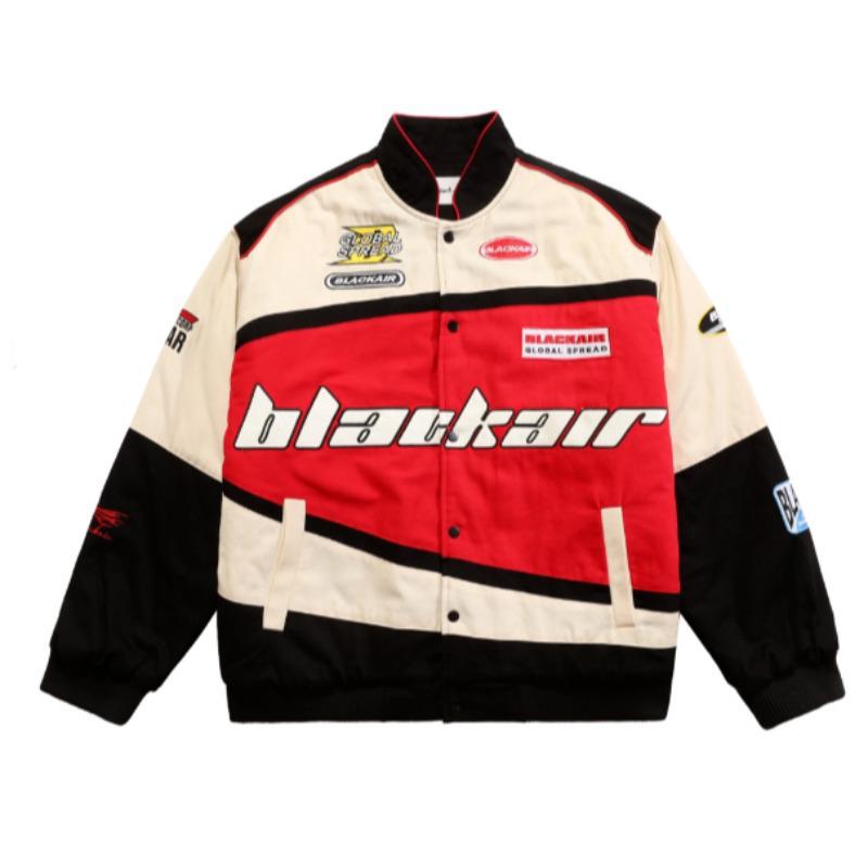 Ретро американского стиля съемная мотоциклетная бейсбольная куртка - Универсальная хип-хоп мода для пар