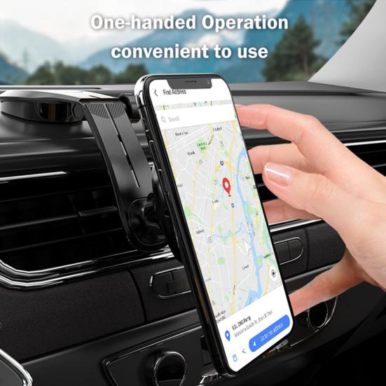Магнитный автомобильный держатель для телефона/GPS с вращением на 360 градусов, изогнутая подставка