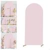 Arch Backdrop Cover Decorative Round Top for Birthday Graduation Ceremony