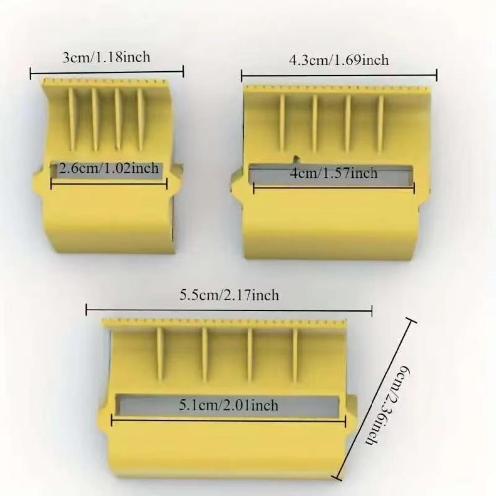 3pcs Set Plastic Tape Dispenser Multiple Widths Tape Cover Adhesive Tape Holder Craftsman Tool