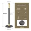 Luxury Stainless Steel Queue Barrier with Rope and Ball Top