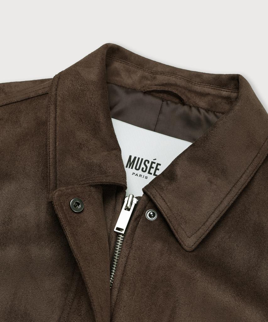 Musee Finale Suede Bomber Jacket_Brown