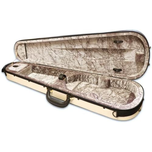 Super Light Violin Case, Shaped 2-Tone, Burgundy, Red