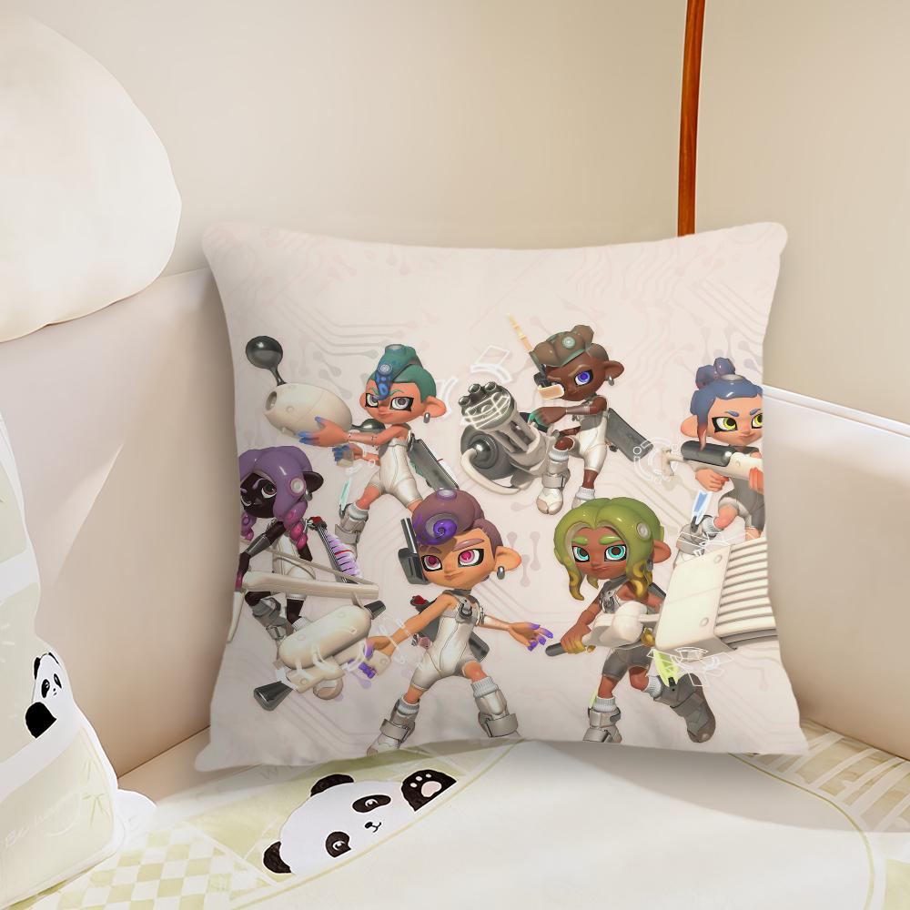Игровой S-Splatoon 3 Side Order Наволочка для гостиной, чехол на подушку для дивана, подходит для домашней спальни, декора комнаты