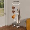 10-Hook Industrial Hat & Coat Stand - Free Standing Hat Rack - Multi-Purpose Storage Organizer for Entryway, Hallway & Bedroom