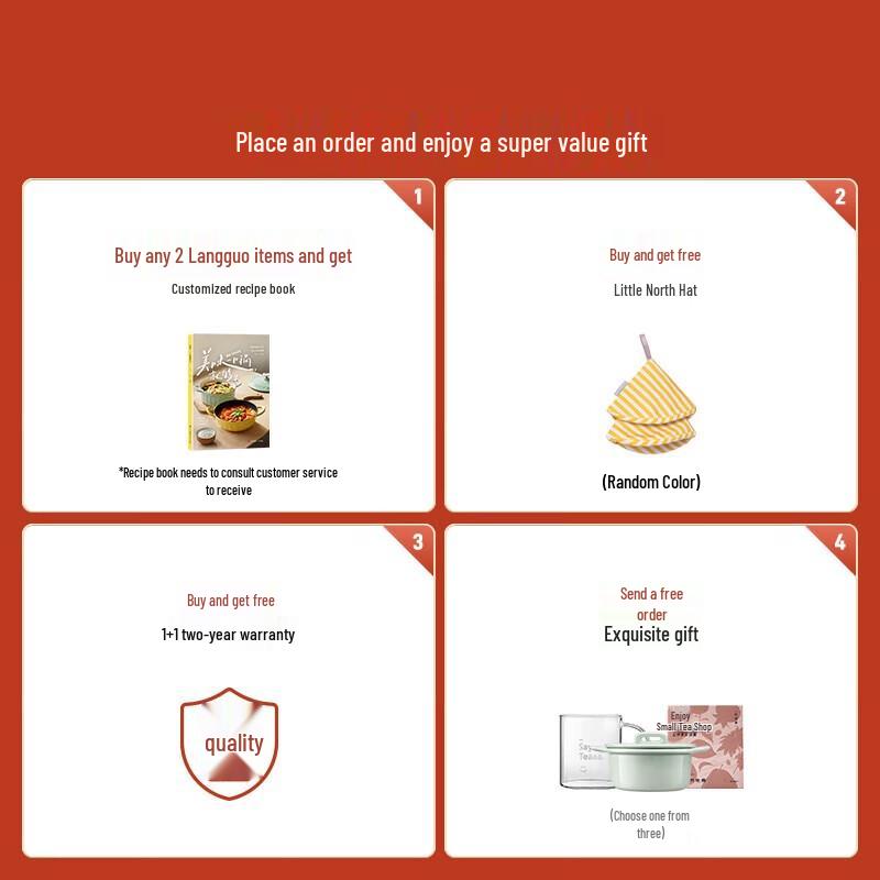 Многофункциональный эмалированный чугунный горшок для тушения Buydeem