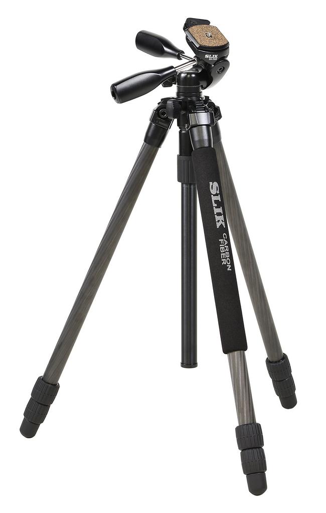 Штатив SLIK Carbon Light Carbon E73 с 3-ступенчатой гайкой, тип фиксации, диаметр трубы 25 мм, 3-позиционная головка, тип быстрого крепления 108338