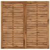 Garden Bar Table NAARDEN Natural and White 110 x 108.5 x 105 cm