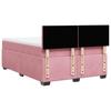 Box Spring Bed with Mattress Pink 140 x 200 cm Velvet
