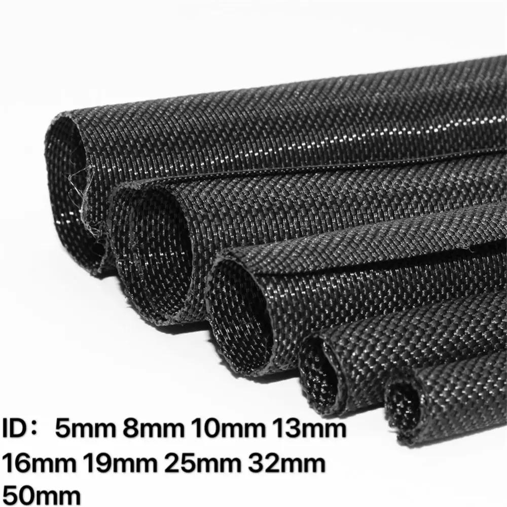 Auto Line Self Closing Power Line Sleeve Tube Insulated Hose Cable Protecter Wrap Pipe Tube Wrap Braided Cable Sleeve