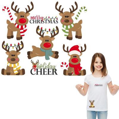 Утюг на нашивке, рождественские олени, термопресс, аппликация, Diy Parches, Ropa, джинсы, наклейки на одежду, толстовки, наклейки, нашивка, художественные ремесла