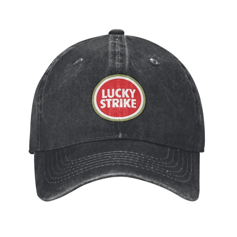 Lucky Strike Буквы Трой Сиван Музыка Спорт Ретро Ковбойские Стирка Джинсовые Бейсболки Мужские Уличный Стиль Шляпа Для Пешего Туризма Мужская Кепка Папы