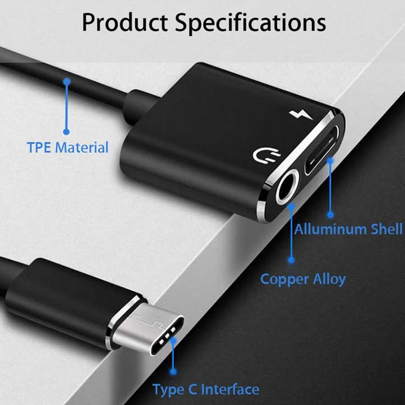 Адаптер для наушников USB C USB C на Aux Аудио Док-станция Кабель Шнур Планшет Быстрая Зарядка Адаптер Зарядного устройства Typec на 3,5 мм Адаптер