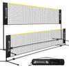 BAGAIL Badminton Badminton Net for Tennis Adjustable Height Home Easy Includes Storage Yellow Net, 2-Tier Practice, (0.85m-1.53m), Portable, Foldable,