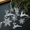 DIY Transparent Icicle Ornaments Acrylic Xmas Tree Ornaments  Merry Christmas Decor