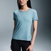 On Movement T Осень-Зима 2024 Серия для фитнес-тренировок Fashi Логотип Влагоотводящая футболка с коротким рукавом Женские футболки Синий 1WE30382523