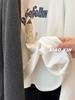 Корейская милая женская футболка с капюшоном и длинным рукавом с щенком - Хлопок с начесом, Осенне-зимний свободный базовый топ