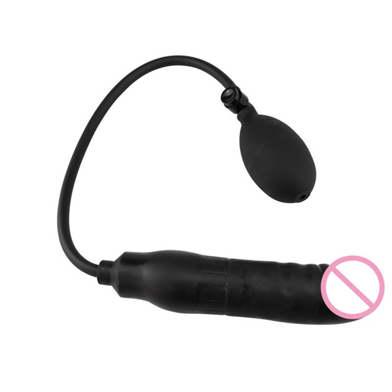 Двойные шарики Вибрация Надувная Анальная пробка Анальные шарики Подковообразное кольцо Анальный расширитель Устройство для мастурбации Взрослый секс-продукт