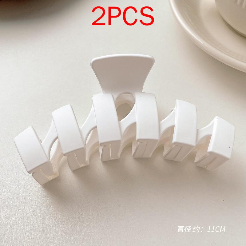 2 шт., комплект головных уборов премиум-класса, новые женские модные зажимы для волос, кофейные, черные, акриловые, большие заколки для волос, зажим для женщин, заколка, аксессуары для волос