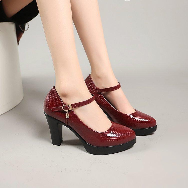 2024 Лето Элегантные Новые Женские Туфли На Платформе Высокие Каблуки PU Кожаные Острые Неглубокие Каблуки Женские Туфли Модные Легкие