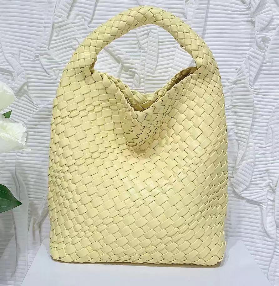 Женская сумка-ведро из мягкой кожи ручной работы весна/лето 2024 года — высококачественная сумка на одно плечо и сумка подмышкой