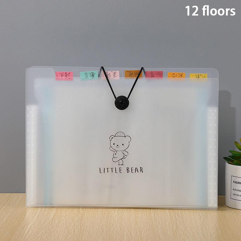 Прозрачная папка-вкладыш A4, сумка для документов, многослойная расширяющаяся папка, держатель для школьных и офисных канцелярских товаров