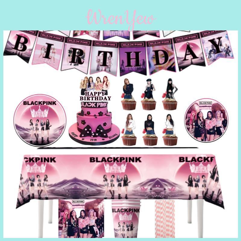 Украшения для вечеринки в стиле Blackpink Милые и стильные товары для вечеринки