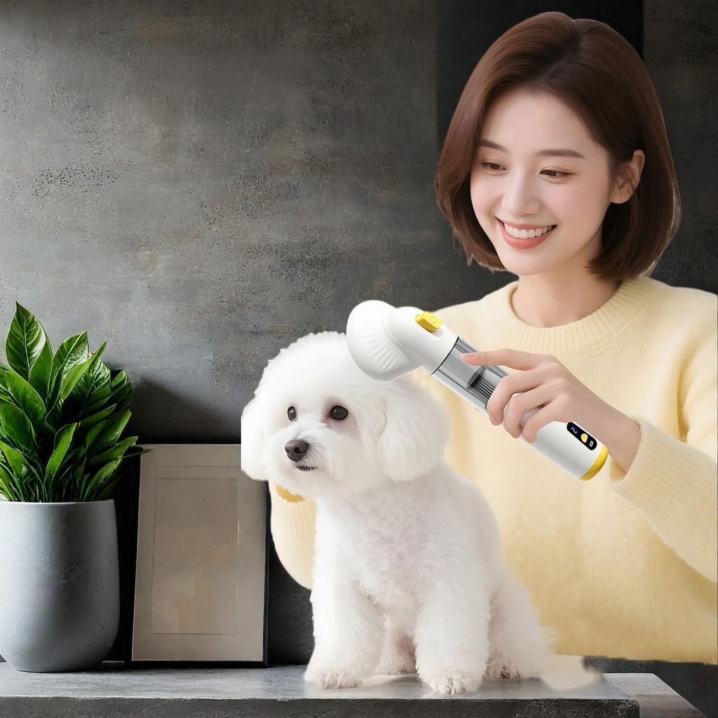 Pet Cleaning Grooming Trimmer Dog Cat Kit Brush Hair Vacuum Cleaner All-in-one Dog Vacuum Cleaner Pet Hair Set
