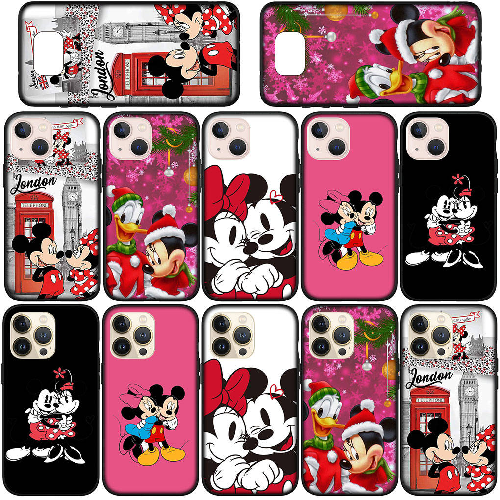 Для Samsung Galaxy S24 S23 iPhone 16 15 14 Xiaomi Redmi Note 13 12 11 10 8 Plus 9 Pro Max X XR чехол для телефона комиксы Минни Микки Маус OPPO Huawei чехол