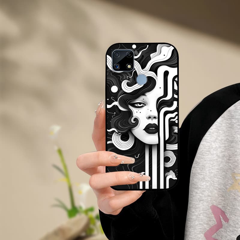 Silicone Phone Case For Realme C25s C25 Cover Painted Soft For Realme C25 C25S C21 C21Y C25Y Phone Case RealmeC25s C 25 s Funda