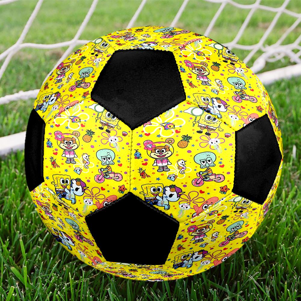 SpongeBob SquarePants Theme Size 5 Soccer Ball, Suitable for Both Indoor and Outdoor Matches, a Gift Suitable for Everyone.