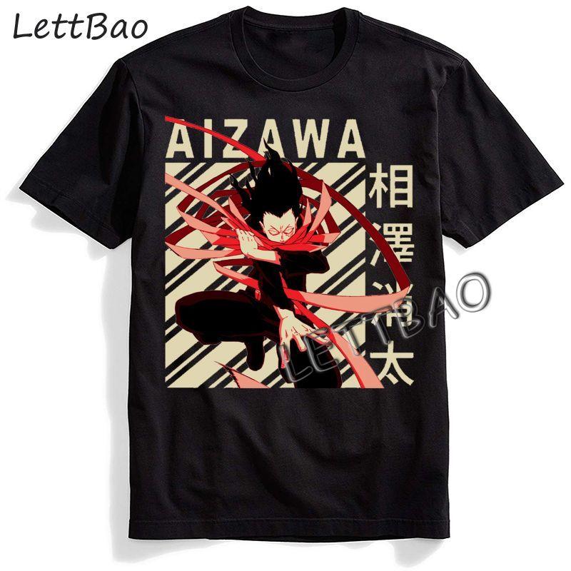 Vintage T Shirts O Neck Short Sleeve T Shirt Tees My Hero Academia