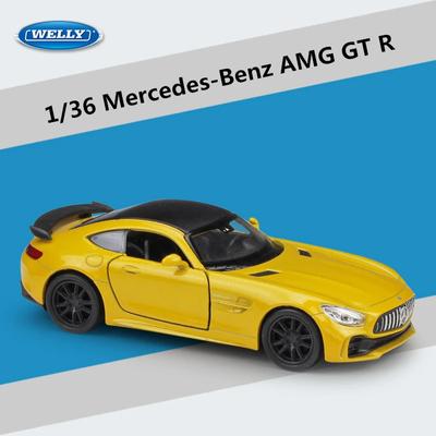 Welly 1/36 Mercedes-Benz AMG GT R Alloy Sports Car Model Diecast Metal Toy Vehicle Model Simulation Collection Children Gift