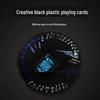 Black PVC Playing Cards, High-Value Waterproof Texas Hold'em, Creative Design Magic Props